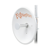 Antena Direccional de alto rendimiento / diámetro  de 60 cm / 4.9-6.4 GHz / Ganancia 30 dBi / SLANT de 45 ° y 90 ° / Ideal para 30 km / Conector N-Hembra / Montaje  y jumpers incluidos.