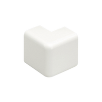 Esquinero exterior, para uso con canaleta LD3, material ABS, Color Blanco Mate