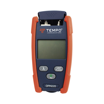 Medidor de Alta Potencia (Micro OPM) para Fibra Óptica con Localizador Visual de Fallos (VFL), Entrada Universal de 2.5 mm (para Conectores SC, ST y FC), Rango de Medición: -50 a +26 dBm