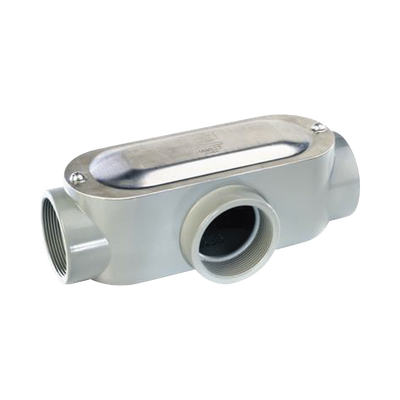 Caja oval roscada tipo T de 2