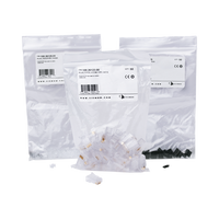 Plug RJ45 Cat6, Para Cable UTP Calibre 23 a 26 AWG, Chapado en Oro de 50 Micras, Bolsa con 50 Piezas