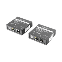 Kit extensor IP y PoE por cable UTP CAT5E hasta 500 mts @ 100 mbps