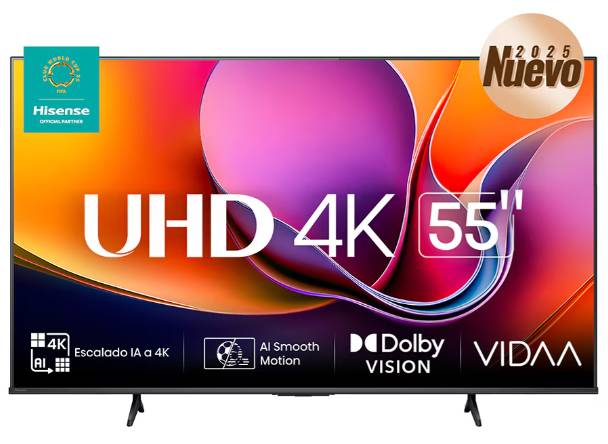 Televisiones Hisense 55A65NV
