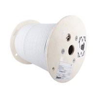 Bobina de Cable Blindado F/UTP de 4 Pares, Cat6A, Soporte de Aplicaciones 10GBase-T, LSZH (Libre de Gases Tóxicos), Color Blanco, 305 Metros (1000 Pies)
