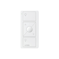 Control Pico inalámbrico de 3 botones con subir y bajar para iluminación, batería de 10 años, compatible con Caseta Wireless, RadioRA 2, Vive y GRAFIK Eye QS, color blanco