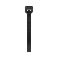 Cincho de Nylon 6.6 de Bloqueo, 188 mm largo x 4.8mm ancho, Color Negro, Exterior Resistente a Rayos UV, Paquete de 1000pz