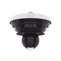 Cámara IP Multisensor 34MP (4 sensores 4K) con lentes motorizados / PTZ 2 MP 40X / Hasta 2 tarjetas MicroSD de 512GB / WDR de hasta 150dB / IP66 / IK10 / autoseguimiento / Inteligencia artificial para eventos