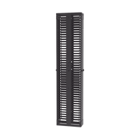 Organizador Vertical PatchRunner™, Doble (Frontal y Posterior), Para Rack Abierto de 45 Unidades, 8in de Ancho, Color Negro