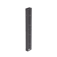 Organizador Vertical PatchRunner™, Sencillo (Solo Frontal), Para Rack Abierto de 45 Unidades, 6 in de Ancho, Color Negro