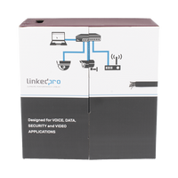 Bobina de Cable UTP 305 Metros (1000 Pies), Cat5e con Doble Forro, para Exterior, Climas Extremos, Color Negro
