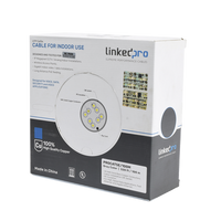 Cable Cat5e de Alto Rendimiento, con Certificaciones ETL, UL, Color Gris, de 100 Metros (328 Pies) para Aplicaciones en CCTV, Redes de Datos. Uso Interior.