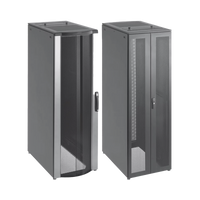 Gabinete de Telecomunicaciones de 42 UR ProLine FloTek, 600 mm de Ancho, 1000 mm de Profundidad, Color Negro