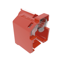 Kit de 10 Dispositivos Recubiertos para Impedir Desconexión de Plug RJ45, Color Rojo, Incluye Herramienta para Instalar/Retirar