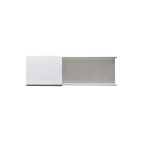 Canaleta blanca sin división, de PVC auto extinguible, 48 x 16 x tramo 2.5m (6101-01260