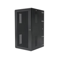 Gabinete PanZone de Montaje en Pared, de 19in, Puerta Ventilada, 26 UR, 635mm de Profundidad, Color Negro