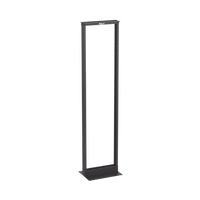 Rack de Dos Postes Estándar de 19 in, Rieles Numerados y Roscados #12-24, Fabricado en Aluminio, 45 Unidades de Rack, Color Negro