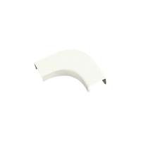 Curva de radio controlado, para uso con canaleta LD10, material ABS, Color Blanco Mate