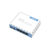 (hAP Lite) 4 Puertos Fast Ethernet y  Wi-Fi 2.4 GHz 802.11 b/g/n
