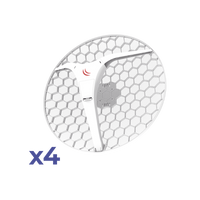 (LHG XL 5 ac 4 Pack) CPE y PtP en 5GHz  802.11 a/n/ac con Antena de Rejilla de 27dBi. "Ahora con Más Velocidad y Mayor Distancia"
