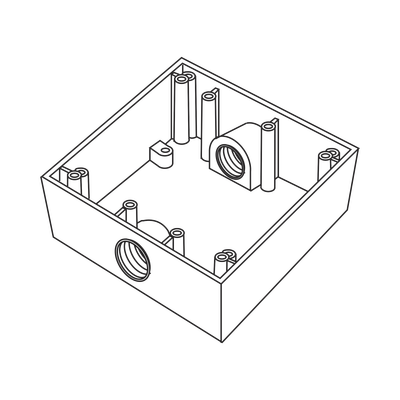 Caja Cuadra de 3/4
