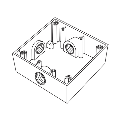 Caja Cuadrada de 3/4