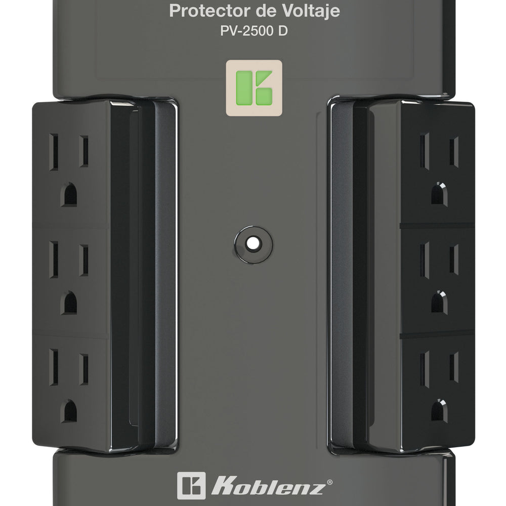 Protector de voltaje, 2500 VA /2000 W, 6 cont KOBLENZ PV-2500 D