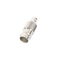 Conector BNC Hembra de 75 Ohm, Anillo Plegable para Cable RG-6/U, Níquel/ Oro/ Teflón.