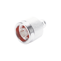 Conector N Macho de Anillo Plegable en Cables con Conductor Central AWG-11 ó 13 tipo RG-8/U (BELDEN 8237), RG213/U (8267), RG214 (8268).