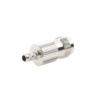 Conector TNC Hembra de Anillo Plegable para Cables RG-58/U, RG-142/U, Niquel /Oro /Delrin.