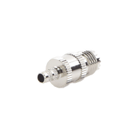 Conector Mini UHF Hembra de Anillo Plegable en Cables RG-58/U, RG-142/U, Níquel/ Plata/ Delrin.