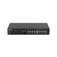 Switch no administrable, Visible en la Topología en la Nube, con 16 puertos Gigabit