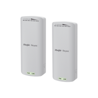 Kit Enlace Inalámbrico Recomendado para Elevadores, hasta 500m o 125 pisos, Preconfigurado, Ajuste Automático, Hasta 300 Mbps, Doble Puerto LAN