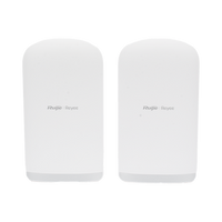 Kit Punto a Punto Ruijie RG-EST350G / Wi-Fi 5 (802.11ac Wave2) 867 Mbps / Antena 16 dBi MIMO 2x2 MU-MIMO / 3 Puertos Gigabit / Alcance 5 km (16,404 ft) / IP55 / Administración Cloud