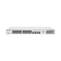 Switch Administrable L2 PoE+ hasta 370W, 24 Puertos Eth 1G, 4 puertos SFP 1G, Administración Remota en la Nube.
