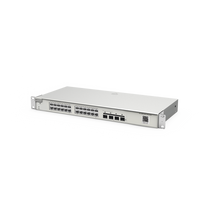 Switch Administrable Capa 2+ Plus, con 24 puertos Gigabit, 4 puertos SFP+ para fibra 10Gb, gestión gratuita desde la nube.