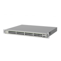 Switch Administrable Capa 3 con 48 puertos Gigabit PoE 802.3af/at + 4 SFP+ para fibra 10Gb, gestión gratuita desde la nube, 740W