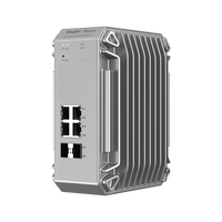 Switch Industrial PoE hasta , Ideal para temperaturas Extremas y protección contra descargas, 4 Puertos Gigabit PoE 802.3 af/at, 2 puertos SFP Administrable Cloud
