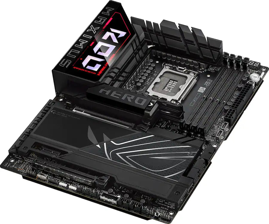 ASUS - Tarjeta Base ROG MAXIMUS Z890 HERO (Socket LGA 1851) Intel Z890 ATX DDR5 Wi-Fi 7 - Negro