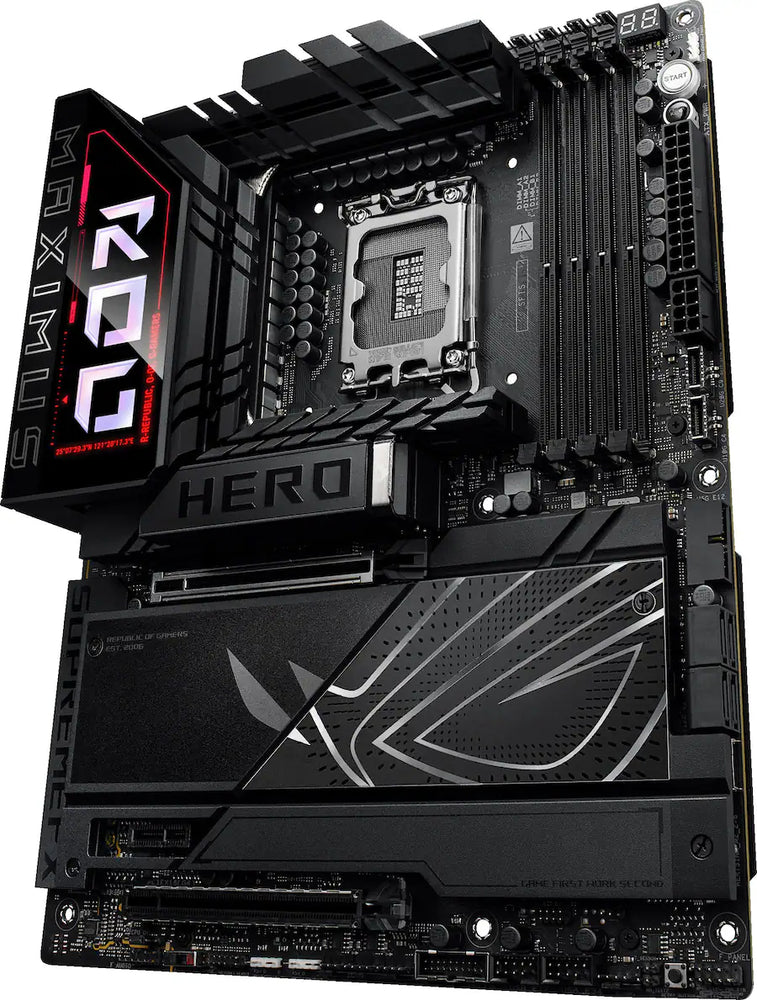 ASUS - Tarjeta Base ROG MAXIMUS Z890 HERO (Socket LGA 1851) Intel Z890 ATX DDR5 Wi-Fi 7 - Negro