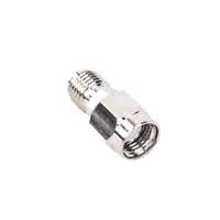 Adaptador en Línea de Conector SMA Macho Inverso a SMA Hembra, Níquel/ Oro/ Teflón.