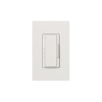 Control de pared para velocidad de ventilador de techo, 4 velocidades silenciosas más apagado, 120 V y 2 A, inalámbrico Clear Connect, para sistema RadioRA 2