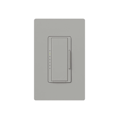 Atenuador de pared inalámbrico Maestro RF para RadioRA 2 y RA2 Select, 250 W LED/CFL, neutro opcional, color gris