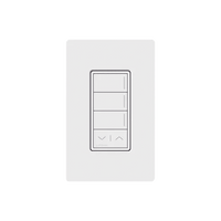 Botonera híbrida Sunnata de 3 botones con subir/bajar, dimmer y teclado integrados en un solo dispositivo, para RadioRA 3