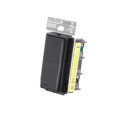Atenuador auxiliar Sunnata de pared para control de 3 vías o escalera, 120 V, compañero cableado del atenuador principal del sistema RadioRA 3, color negro mate (Midnight)