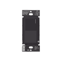 Apagador auxiliar Sunnata de pared para control de 3 vías o escalera, 120 V, compañero cableado del apagador principal del sistema RadioRA 3, color negro mate (Midnight)