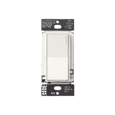 Apagador auxiliar Sunnata de pared para control de 3 vías o escalera, 120 V, compañero cableado del apagador principal del sistema RadioRA 3, color blanco mate (Snow)