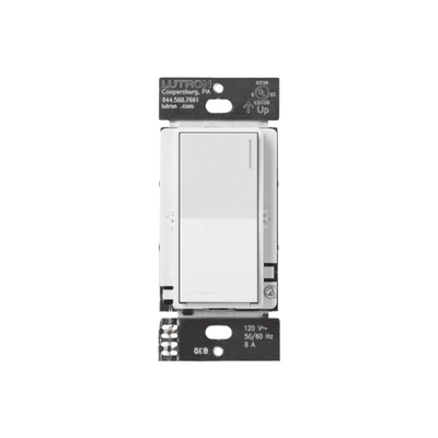 Apagador auxiliar Sunnata de pared para control de 3 vías o escalera, 120 V, compañero cableado del apagador principal del sistema RadioRA 3, color blanco brillante (White)