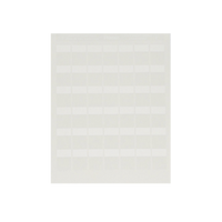 Paquete de Hojas con 2500 Etiquetas de Identificación Auto-Laminadas para Impresora Láser/Inyección de Tinta, para Cables de 4.1 a 8.1 mm de Diámetro (10 - 6 AWG), Color Blanco