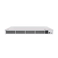 Switch de Distribución/Core Gigabit Administrable PoE Capa 3 / 48 puertos 10/100/1000 Mbps (PoE) / 4 Puertos 10GE SFP+ Uplink / ERPS / Rutas Estáticas / iStack / PoE Perpetuo / 380W / Administración Nube Gratis