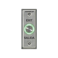 Botón de Salida con Aro Iluminado Color Verde y Rojo / IP65 / Buzzer / Función Toggle (Enclavado) / Temporizador  / Relevador NC/NO/ Uso Exterior e Interior.